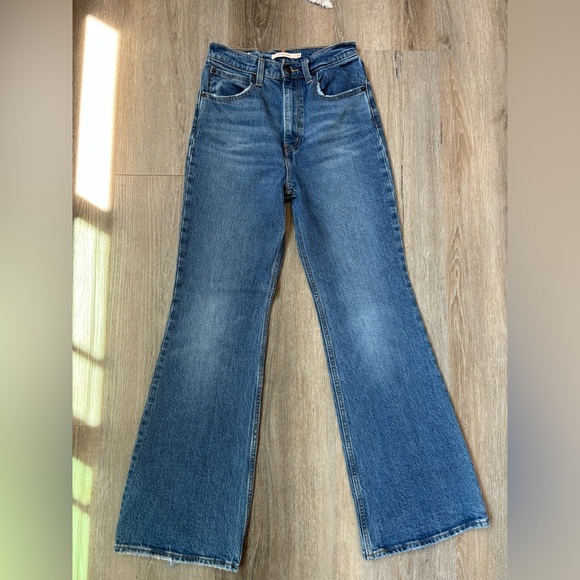 70s high rise flare jeans - Picture 1 of 2